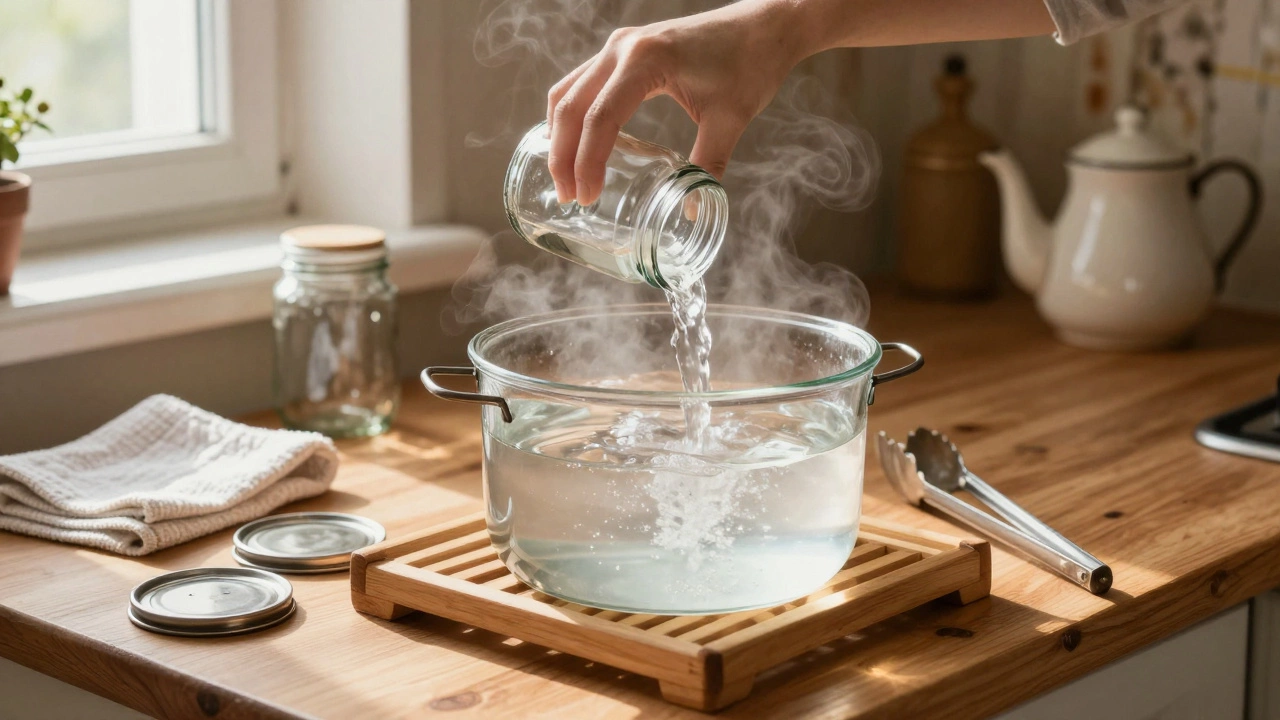 Как стерилизовать банки кипятком - простой способ для консервации овощей